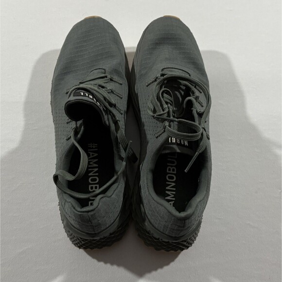 NoBull Mens Ripstop Runner Crossfit Shoes Gray Green Sneakers Gym Running 11.5 - Picture 8 of 10